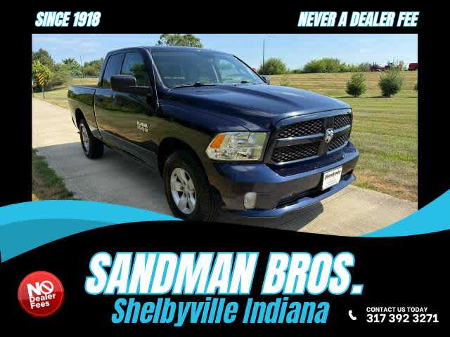 2017 RAM 1500 Express in Blue — front three-quarter view