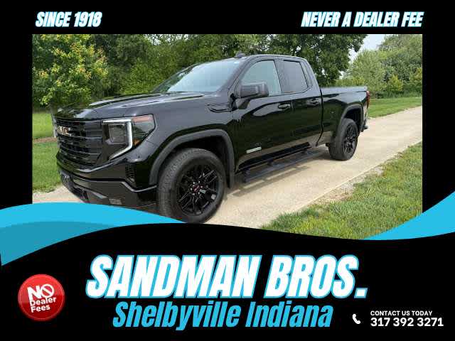 2023 GMC Sierra 1500 Elevation in Onyx Black — front three-quarter view
