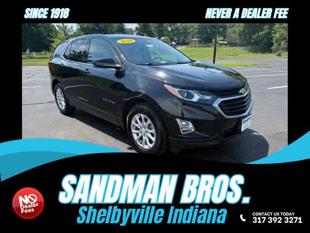 2019 Chevrolet Equinox LT in Mosaic Black Metallic — front three-quarter view