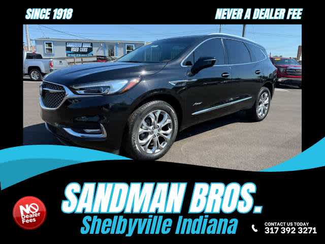 2021 Buick Enclave Avenir in Ebony Twilight Metallic — front three-quarter view